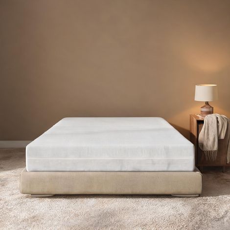 Matelas coloris blanc en sponge 128 x 28 x 28 cm (1/5)