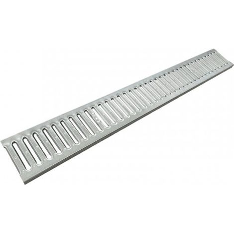 Griglia per canaletta NOR / TOP in stampa zincata (sistema di drenaggio en 1433) : Dimensione - cm 100 x 13 (1/2)