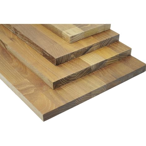 Massivholzplatte Leimholz Akazie 80 x 40 cm 18 mm geölt