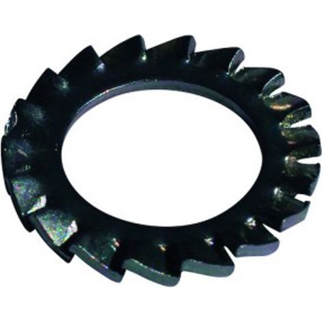 Rondelle éventail à dentures extérieures (AZ) DIN 6798 A Zingué bichromaté - 12 mm - BIVI (1/2)
