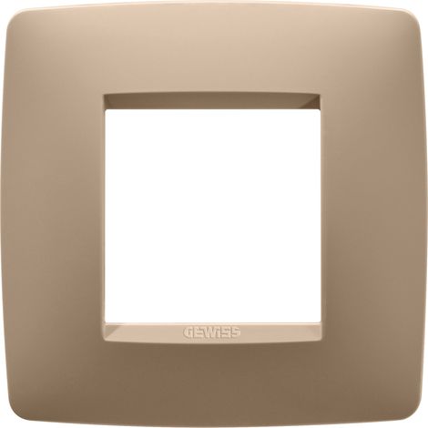 PLAQUE ONE 2P CUIVRE DOUX GEWISS GW16122VX