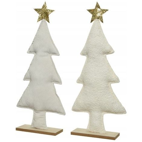 Mini sapin de Noël pour bureau blanc 58 cm