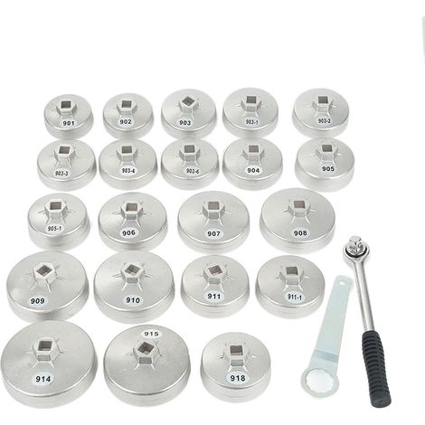 Aqrau 23pcs Coffret Coiffes pour filtre à huile (1/5)
