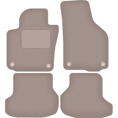 Tapis en velours beige pour Volkswagen Golf VI cabriolet (2011-2016)