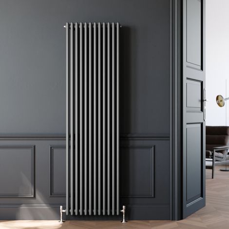 ELEGANT Traditional Radiator Anthracite Mild Steel Radiator 1800x554mm 3 Column Radiator for Most Places at Home (1/5)