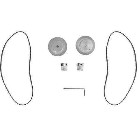 Courroie et poulie synchrone haute dureté, jeu de roues dentées stable pour imprimante 3D, alésage 5mm, précision renforcée. (1/5)