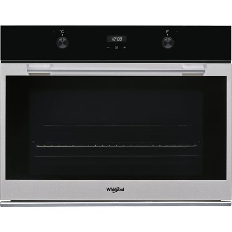 Whirlpool W7 OM75. Dimensione del forno: Largo, Tipo di forno: Forno elettrico, Capacità interna forno totale: 89 L. Posizionamento dell'apparecchio: Da incasso, Colore del prodotto: Nero,... - W7OM75 (1/5)