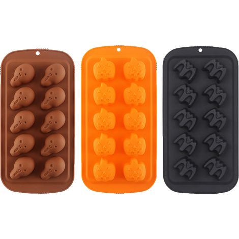 Moule À Glaçons - Forme Fantôme Et Citrouille - Pour Glace, Chocolat, Gelée Et Bonbons - 1 Pièce (1/5)