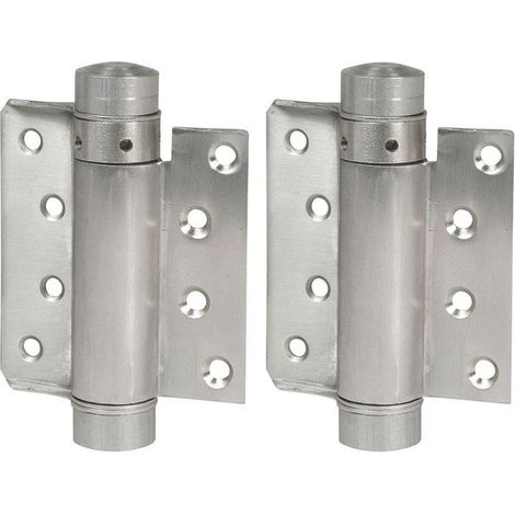 Cerniera a molla - IBFM - 75 mm zincata - Chiusura a tensione regolabile - Da avvitare