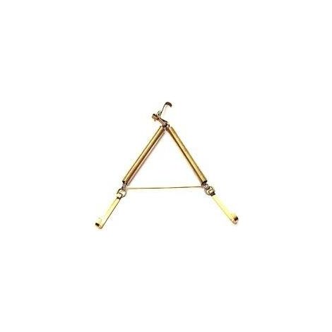 APPENDIPIATTI OTTONE A MOLLA N.2 BL.2pz