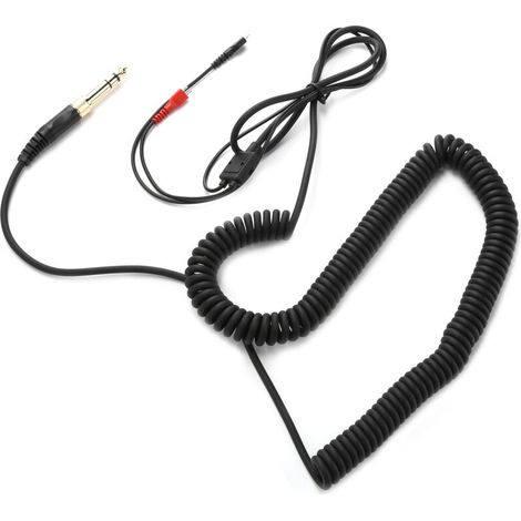 Verdrilltes Audiokabel mit Adapter für Sennheiser HD25, HD560, HD540, HD430, HD250 und andere Kopfhörermodelle (1/5)
