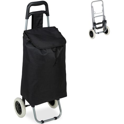 Folding shopping trolley