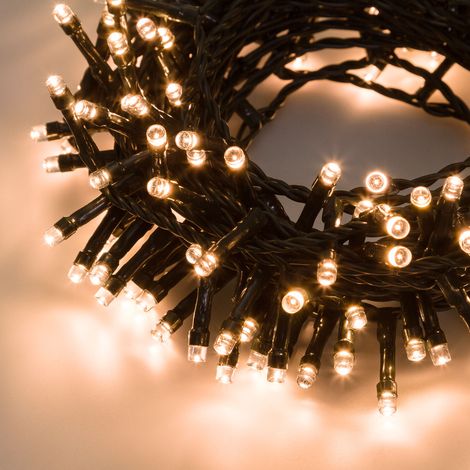Luci Albero di Natale LED per Interno Esterno luce calda 600 led 26,5 metri (1/2)