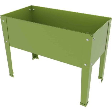 Table de Jardin métallique, 60 x 30 x 45 cm, Vert (1/4)