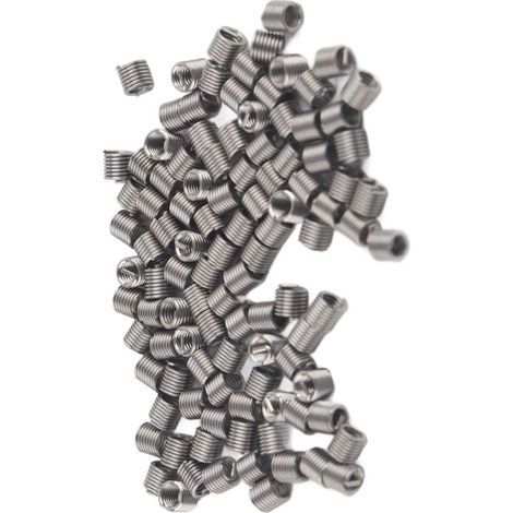 100 inserts filetés hélicoïdaux en fil enroulé M2 en acier inoxydable SS304 (M20,42 D) (1/5)