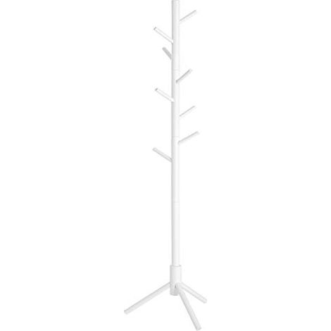 Appendiabiti a 8 ganci in legno bianco - H175 cm (1/5)