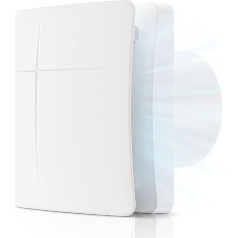Ventilateur de salle de bain - 100 mm - Silencieux - Débit d'air (1/5)