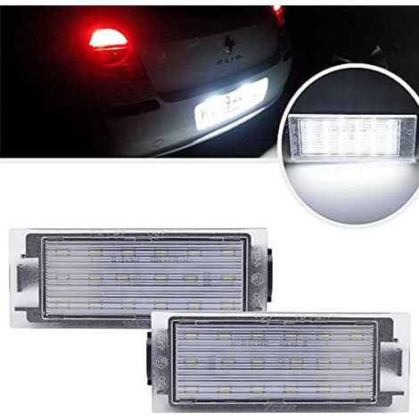 2X LED Eclairage plaque d'immatriculation feux de plaque feu de plaque d'immatriculation ampoule pour plaque d'immatriculation compatible avec (Pour ) (1/5)