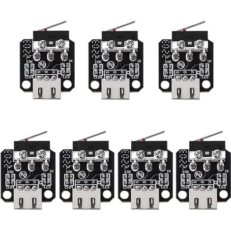 7 Pièces Butées De Fin De Course Pour Imprimante 3D, Module De Fin De Course Mécanique Pour Pièces D'Imprimante 3D, Compatible Avec La Série Ender 3/5/Pro/V2 Cr-10 S4 S5 (1/5)