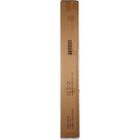 CADRE DE LIT REMBOURRÉ - Beige - Design Coquillage - Taille Full - Sommier inclus - Lot incomplet Colis 2/2 - Voir photos (1/5)