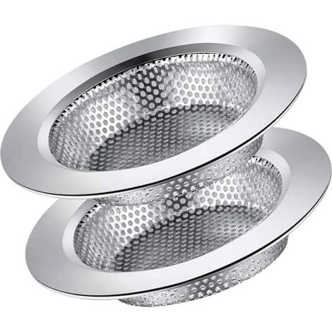 2 pièces de crépine d'évier, panier de vidange d'évier, crépine d'évier de cuisine en acier inoxydable pour la plupart des paniers de vidange d'évier de cuisine (1/5)