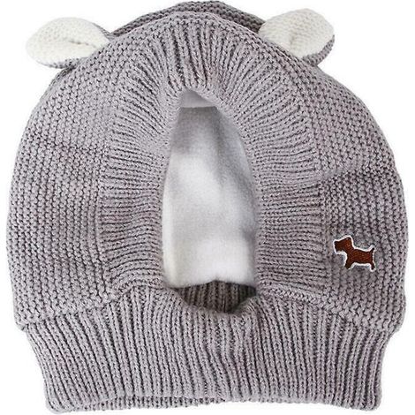 Joli bonnet de Noël chaud pour chien avec oreilles (1/5)