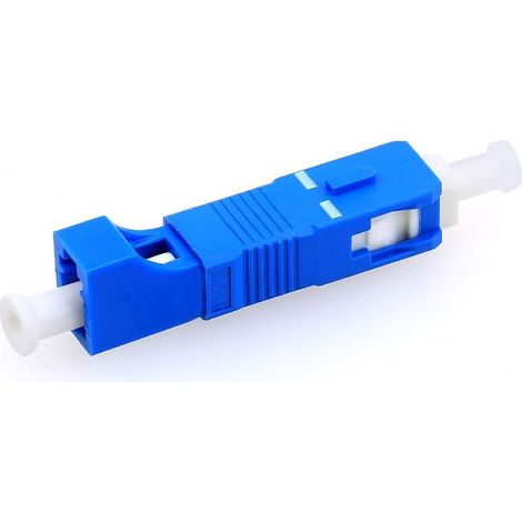Adaptateur de Fibre Optique, SC Mâle à LC Femelle Convertisseur Optique Hybride Optique de Fibre de Mode Unitaire pour Réseau (1/5)