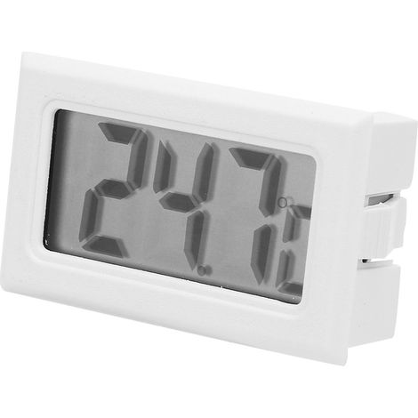 Thermomètre Hygromètre Numérique Lot de 2 Appareils LCD Compact Blanc Mesure Température Humidité Précis Idéal Intérieur (1/5)
