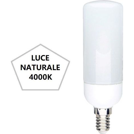 LAMPADINA TUBOLARE BOT LED 7W LUCE NATURALE 4000K 806LM E14 (1/2)