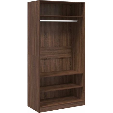 Maison Exclusive - Armadio Rovere Marrone 100x50x200 cm in Legno Multistrato