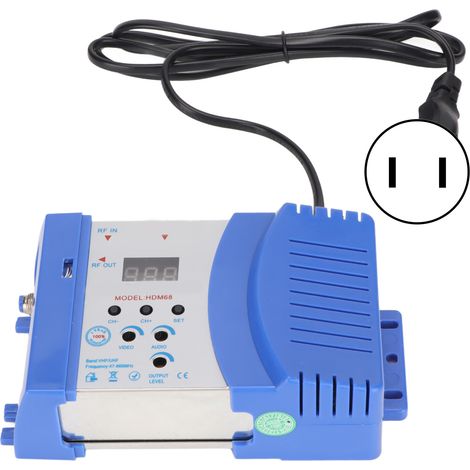Tragbarer HF-Modulator HDMI68L Plug & Play – HDMI-zu-HF-Konverter – 90–240-V-Netzteil – US-Stecker