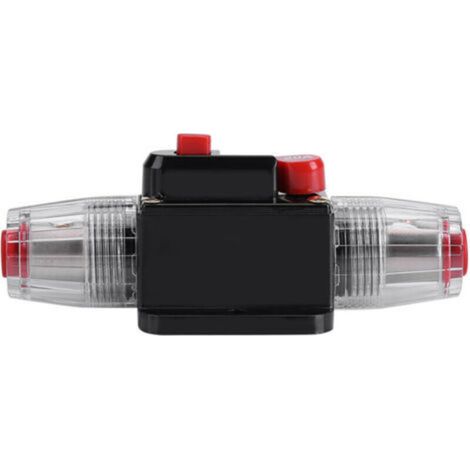 Disjoncteur voiture 12V-24V avec réarmement automatique, protection pour système audio/vidéo et onduleur (20A) (1/4)
