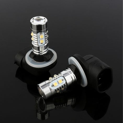1 Paire Ampoules LED 50W H27 881 Anti-Brouillard Auto - Feux de Brouillard Puissants (1/5)