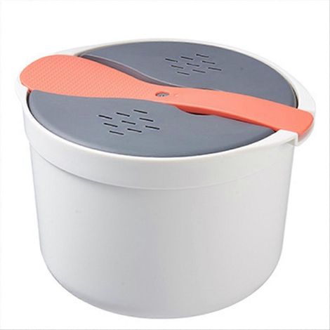 Cuiseur à riz pour four à micro-ondes, récipient alimentaire portable, cuiseur vapeur multifonction, boîte à bento, ustensiles de cuisson vapeur (1/5)