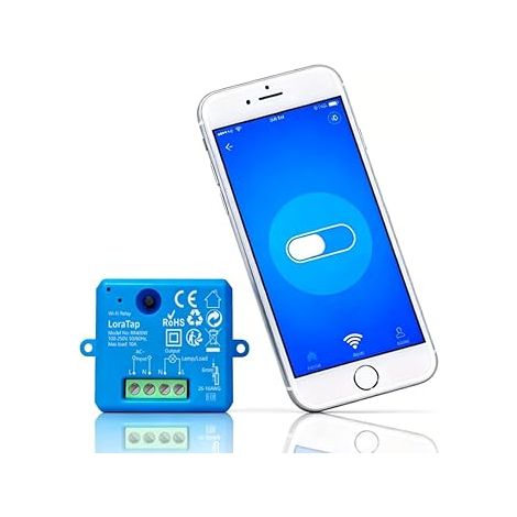 Interrupteur WiFi intelligent, module de commande à distance par téléphone, compatible avec Tuya Smart Life APP, relais sans fil, puissance nominale 10A/2500W (1/5)
