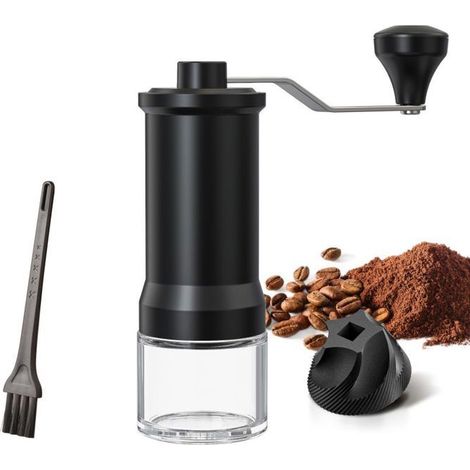 Moulin à café manuel avec disque de broyage conique en céramique haute précision, 30 niveaux de mouture réglables, pour Aeropress, Espresso, Pour (1/5)
