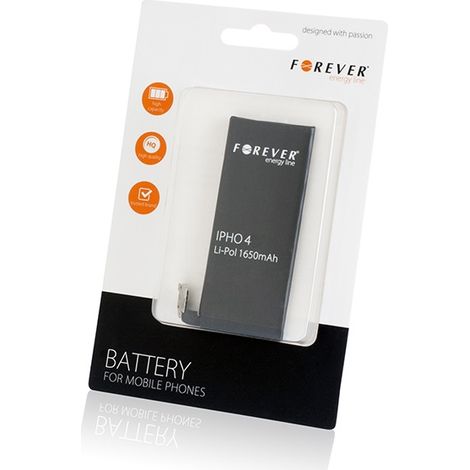 iPhone 4 Akku 1650 mAh 3,7V Li-Ion Batterie Handy Ersatzakku Zubehör Battery Accu