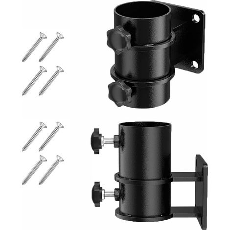 Support de parasol de terrasse (2 pièces) - Base de parasol d'extérieur (Convient pour un diamètre extérieur maximum de 2 pouces) (1/5)