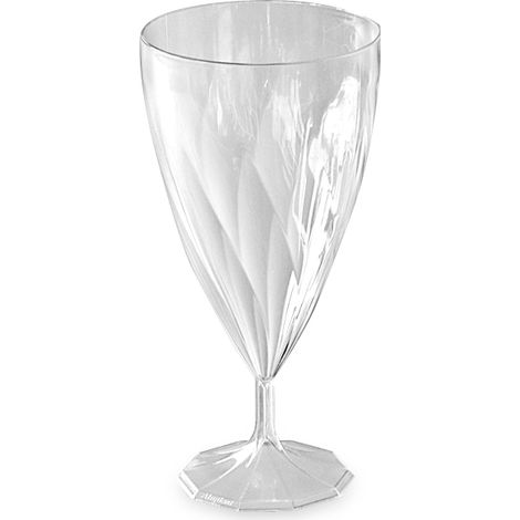 Copas de vino de plástico 20 cl transparentes 6 uds  33-61