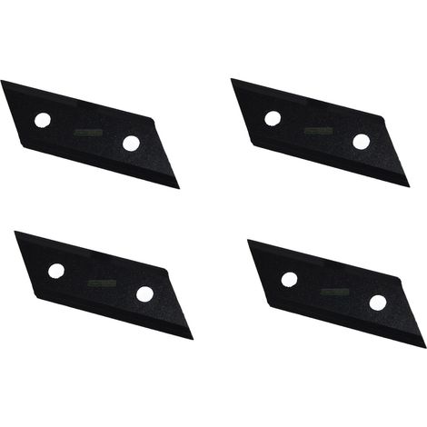 4 X 10,4 CM lame de broyeur / déchiqueteur à bois pour AL-KO 325967, 517828, 13270541, H1600 - H3200