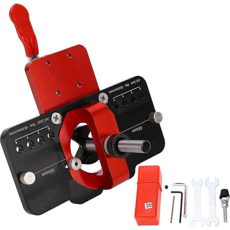 Gabarit de perçage pour charnières invisibles, trou de charnière de porte de 35 mm, jeu de forets pour le travail du bois