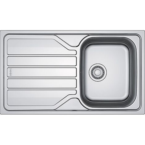 Évier à encastrer inox dekor FLN 611 1 cuve 1 égouttoir 860 x 500 mm - FRANKE FRANCE S.A.S