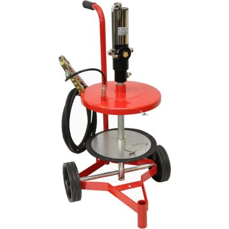 518 AEROPULSOMETRO PNEUMATICO X GRASSO x FUSTO 50KG CON RUOTE - BONEZZI ITALY