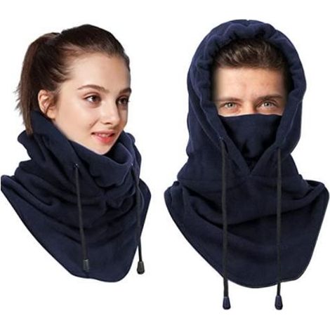 Cagoule Masque de Ski Hiver Coupe-Vent Masques Polaire Chapeau Multifonction.1 article. (1/2)