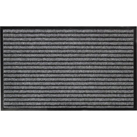 Tappeto d'ingresso moderno antracite 80 cm