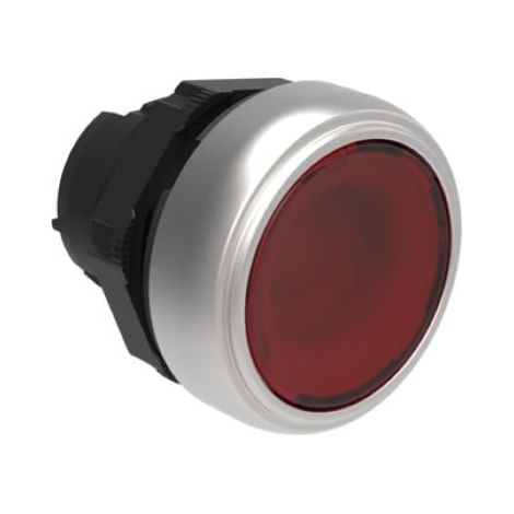 Pulsante Luminoso Rasato Rosso (Lovato Cod. Lpcbl104)