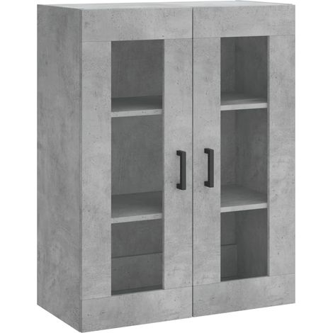 Maison Exclusive - Armario de pared gris hormigón 69,5x34x90 cm (1/5)