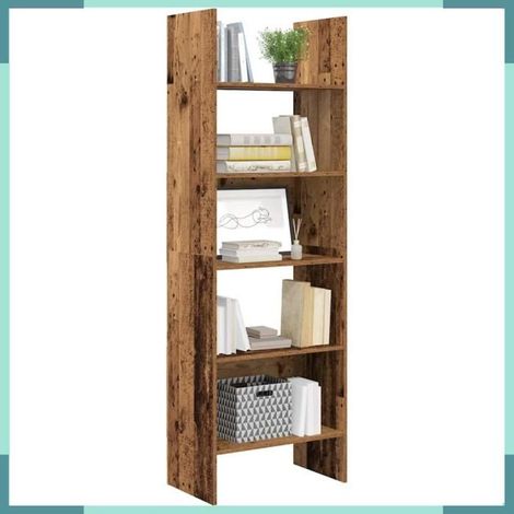 875021 Bibliothèque Bois ancien 60 x 35 x 180 cm Bois d'ingénierie (1/5)
