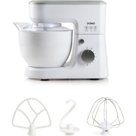 Küchenmaschine - DOMO - DO9241KR - 600 W - 6 Geschwindigkeiten - 4 L - Weiß