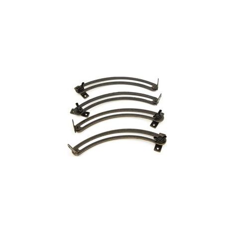 Lot 4 charnières support couvercle porte-ascenseur vintage réglables, pour meubles, armoires, boîtes, tatamis (1/5)